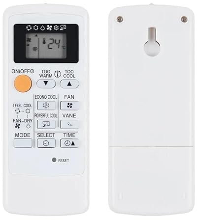 GOUYESHO New MP07A MP04B Télécommande de rechange pour climatiseur Mitsubishi AC A/C Air Conditioner MP04B MP04A MP2B MSZ-HC22VA