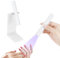 Mini Lampada UV Unghie, Lampada per Unghie Senza Fili 3W, lampada UV portatile con supporto, Penna per Asciuga Unghie Salone di Casa, Torcia Elettrica per unghie Gel Sciugatura Rapida (Bianco)