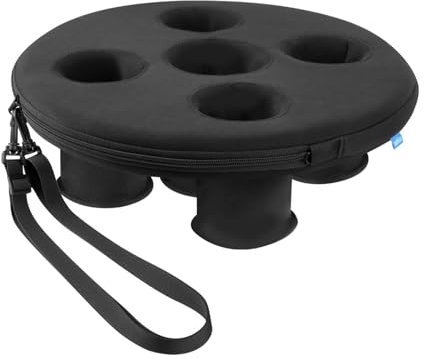 Porte-gobelet flottant à 5 trous pour piscine et terrasse