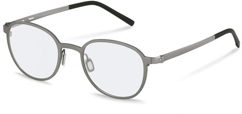 Rodenstock R7169 Brille, Dunkelgrau, Schwarz, regulär, Unisex, Erwachsene