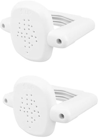 F Fityle 2Pcs Stairs Gate Banister Adapter Post Fitting Kit Universal Mounting Stair Gate Base Kit, White