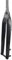TOTLAC Fourche Rigide pour VTT 29'' en Fibre de Carbone, Frein à Disque, axe traversant 15 x 100 mm, Fourche Avant pour vélo, Tube Conique 1-1/2'' (Couleur : Noir Brillant A)