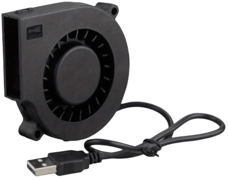 Fangxuee 5V 7515 Dual Ball Centrifuge Radial Cooler Brushless Turbo Blower Silent Cooler Power Inverter Air Pump PC CPU