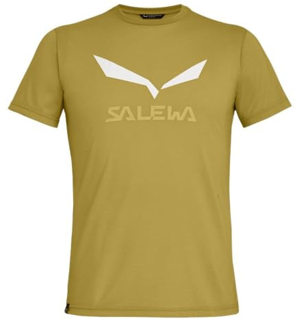 Salewa Solidlogo Dry M T-Shirt, XL, Olive Oil