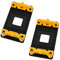 sourcing map 2 Pcs AMD CPU Fan Bracket Stand Base for AM2 AM2+ AM3 AM3+ FM1 FM2 Socket Plastic Motherboard Back Plate Stand Holder