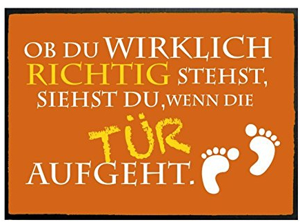 Klebefieber Fußmatte Ob du wirklich richtig stehst... B x H: 60cm x 40cm