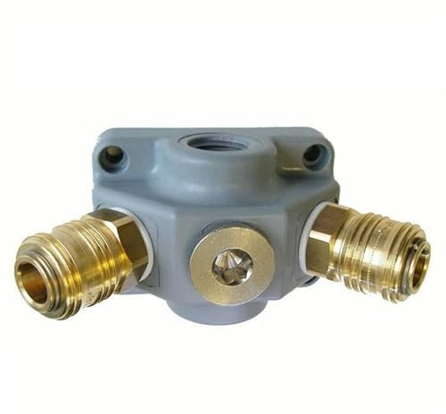 Druckluftverteiler EV 34-G21, Kupplung 2-fach+1 Endverteilerdose 3/4 Kunststoff