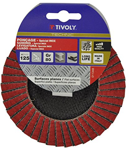 Zirconia Ceramic Disc Wheel Ø125 mm 80 Grit Sanding Special Stainless Steel