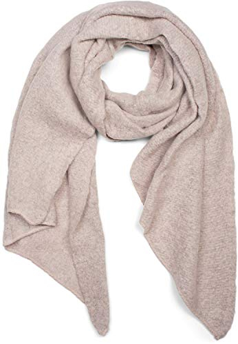styleBREAKER Damen weicher unifarbener Web Schal in asymmetrischer Form, Winter, Stola 01017118, Farbe:Rose