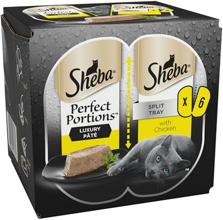 Sheba Perfect Portions Chicken in Pate Adult Wet Cat Food Tray 3 X 2 X 37.5G