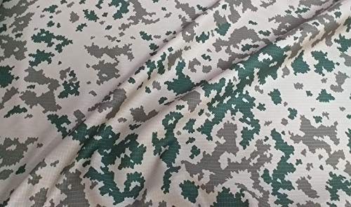 Fabrics-City grün/beige Finnland Limited Edition Camouflage Baumwollstoff, Tarnmuster, Natodruck, Army, Militär, Tarnstoff für Nähprojekte, Outdoor, Kleidung & Zubehör Stoff, 5181