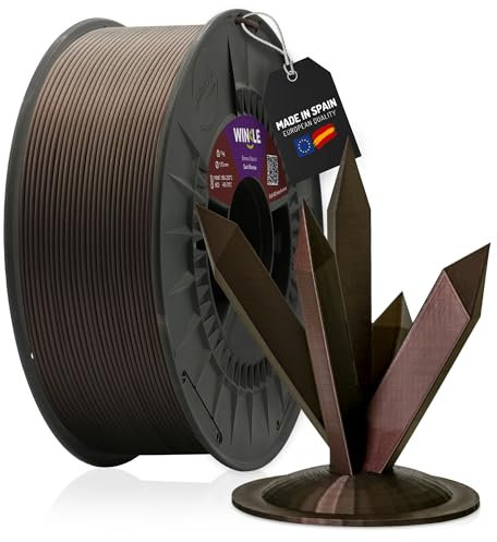 WINKLE PLA HD Interferenz Filament 1.75mm Dunkle Bronze, 300g Spule, 3D Drucker Filament Kompatibel mit FDM Druckern, 3D-Druckmaterialien, Maßgenauigkeit +/- 0.05mm, Leicht zu Bedrucken