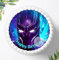 Für den Geburtstag ein Tortenbild, Zuckerbild mit dem Motiv: Black Panther, Essbares Foto für Torten, Fondant, Tortenaufleger Ø 20cm, 0412w