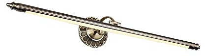 LED Spiegellampe Retro Spiegelleuchte Antik Metall Schminklicht Vintage Spiegelbeleuchtung Acryl Spiegellicht Badezimmer Schlafzimmer Spiegelschrank Schminktisch Warmes Licht 3000K (Bronze, 90cm)