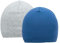 FORUHOO Baby Beanie für Jungen Mädchen, Kleinkind Mütze Herbst Winter 2er Set(3-7 Jahre,Zweilagige: Grau+Blau)
