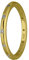 Treuheld® Schmaler 925 Sterling Silber Ring mit Kristallen | Farbe: gold - Größe: 62