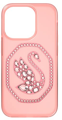 Swarovski Signum smartphone case, Swan, iPhone 14 Pro, Pink