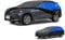 GUNHYI Autoabdeckung Wasserdicht und atmungsaktiv, Vollgarage Autoplane für Tiguan, T-Roc, BMW X1, Formentor, Duster, Qashqai, Renegade, 3008 etc. Schutz vor Regen, Sonne und Staub. (Bis zu 460 cm) YM