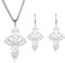 VASSAGO Lotusblumen-Anhänger Halskette Edelstahl Unalome Lotus Halskette Choker Chakra Symbol Geometrie Hindu-Lotus Anhänger Spiritueller Schmuck Geschenk für Männer Frauen, Edelstahl