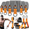 HPYGN Heavy Resistance Bands 300lbs, Weight Bands for Exercise with Handles, Door Anchor, Carry Bag, Workout Bands for Men, Physical Therapy, Muscle Training, Strength, Slim, Yoga, Home Gym Equipment