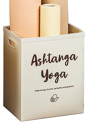 JLXJYS Yoga-Mattenständer Yogamattenhalter Stoff Yoga-Matte Lagerung Basket, Home Gym Storage Rack für Foam Roller Yoga Bolster Trainingsmatte, Boden stehend Yoga Matte Lagerung Halter