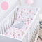 Baby Safe Housse de Couette Nouveau-né 120 x 90 cm Housse de Couette 100% Coton Bio Certifié Oeko-TEX Draps de lit Simple pour Enfant Parure de lit Cerf Rose