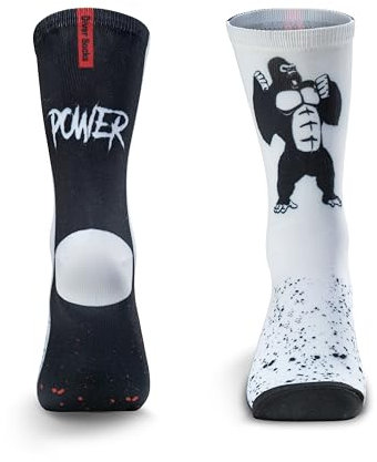 DIVER SOCKS Calcetines Deporte Hombre: Calcetines para Running, Ciclismo, Crosstraining, Padel y Gimnasio -Calcetines hombre divertidos con diseños unicos para Atletas - Talla unica 40-46