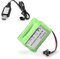 SHAWOROCE Batterie NI-MH 2400 mAh 6 V pour camion RC Cars véhicules - Batterie AA RC rechargeable avec prise et câble de charge - Voiture télécommandée 4WD SUV - Marron (SM-2P)