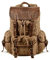 FANDARE Leinwand Wanderrucksack Herren Damen Wanderrucksäcke Sports & Outdoor Rucksack mit Kordelzug Trekkingrucksack Reiserucksack für Wandern Radfahren Klettern Bergsteigen und Reisen Khaki