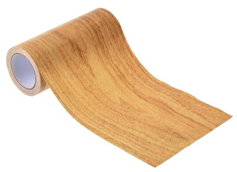 PATIKIL Ruban de Réparation à Grain de Bois 4,7 X 15', Patch Auto-Adhésif Réaliste Pour Réparation de Sol, Porte, Table, Armoires, Bureau, Chêne Naturel.