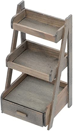 ibasenice Miniatur Für Puppenhaus Dreischichtiges Aufbewahrungsregal Für Blumen Dekorativ Und Praktisch Für Mini-häuser Elegantes Design Für Kinderzimmer Und Kreative Spiele