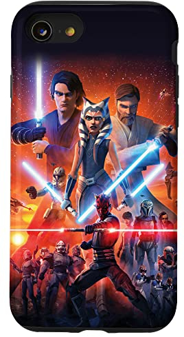 Hülle für iPhone SE (2020) / 7 / 8 Poster zu Star Wars The Clone Wars Die letzte Staffel