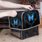 Poceacles Blue Butterfly Toaster Covers 2 Slice Wide Slot Dustproof Fingerprint Protectors and Greasy Protection Anti-sputtering Machine Washable, S