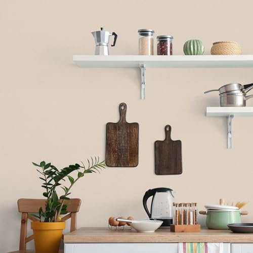 K&L Wall Art Peinture murale satinée moderne pour intérieur Beige 2,5 l