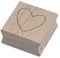 Artoz Stempel – Holzstempel – „Herz asymetrisch“ – 40 x 40 mm – Motivstempel zum Kartenbasteln für Einladungen, Geburtstag, Grüße