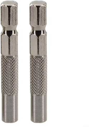 Schraubendreher-Adapter, Sechskantschaft, 6,35 mm Einsatz-Bit-Adapter auf 4 mm Elektroschraubendreher-Steckschlüsselhalter, Sechskant-Verlängerungsadapter (2 Stück)