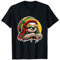 Chill Reggae Vibe Cool Rasta Dreadlocks Faultier in Beanie T-Shirt