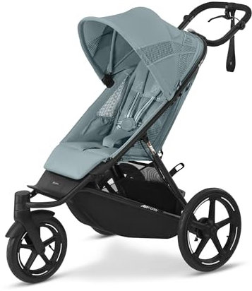 CYBEX Gold AVI SPIN Kinderwagen, Ab Geburt bis ca. 4 Jahre, Max. 111 cm und 22 kg, City-, All-Terrain- und Jogging-Kinderwagen, Stormy Blue