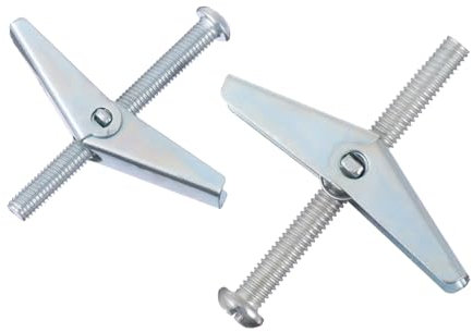 SOLUSTRE 2sets Viti Autoperforanti e Tasselli Ancoranti Carbonio Kit Per Muro e Cartongesso Resistente Alla Corrosione e Facile Da Installare