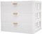 Schreibtisch-Aufbewahrungsbox, Organizer mit Acryl Schubladen, Schubladenbox, Büro Stapelbar Aufbewahrungsbox, für Bürobedarf,Schreibtisch-Accessoires (3 Schubladen)