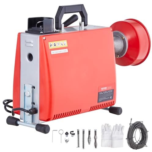 VEVOR XS250W 5/8IN 66FT Desbloqueador de Tuberías
