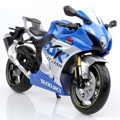TOKAXI 1/12 Maßstab Suzuki GSX-R1000R Diecast Spielzeugmotorräder, Suzuki Motorradmodell,GSX Motorrad-Spielzeug Geschenke für Jungen und Mädchen