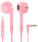 Ludos FEROX Auriculares In Ear con Cable y Microfono, 5 Años de Garantía, Auricular con Jack, Cascos Musica con Graves Potentes, para iPhone, iPad, Samsung, Xiaomi, Gaming, Móvil, MP3 - Rosa