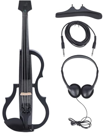 Elektrische Violine, 4/4 Professionelle, Leise Elektrische Geige in Voller Größe mit Tonabnehmer für Erwachsene Jugendliche (Typ 2)