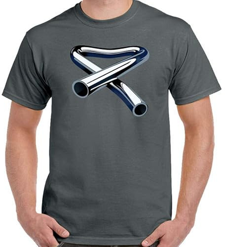Tubular Bells T-Shirt Mike Oldfield Mens Album Cd Cover Music Tee Top Dark Grey L