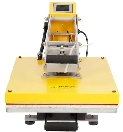 Fridgestea Máquina de prensa térmica magnética semiautomática, prensa de transferencia, superficie de prensado de 40 x 50 cm, prensa de calor con pantalla digital para camisetas, bolsos, impresión