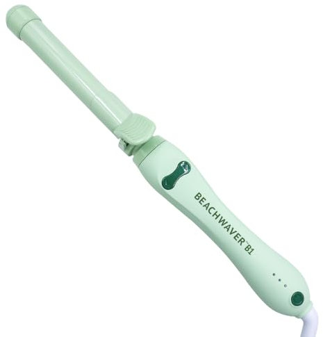 Beachwaver Co. B1 Rotating Curling Iron - Sage | Automatic 1-Inch Ceramic Curling Iron - Most Common Barrel Size for All Hair Lengths! | Auto-Shut Off, Travel-Friendly, Dual Voltage