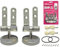 Pronty Cerniere Tavoletta WC universale Acciaio Inox, Tassello Espansione