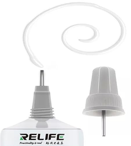 50ml Super Colla Forte Universale per riparazioni telefoni, smartphone, tablet PC con ago di precisione - Adatta anche per gioielli, libri, pelle e scarpe (TRASPARENTE)