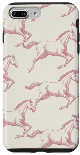 Aesthetic Patterns Coral Horse Drawing Horses Case for iPhone 7 Plus/8 Plus